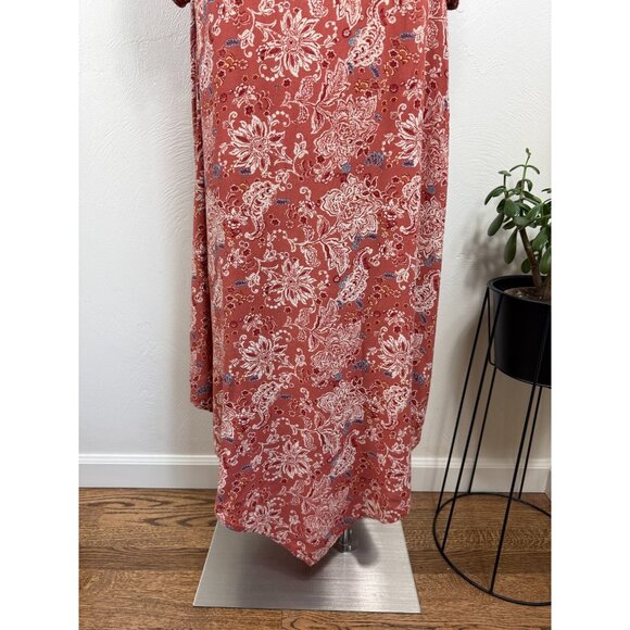 Maurices Womens Asymmetrical Hem Floral Maxi Dress Size XXL Boho Festival Soft - Picture 5 of 15